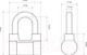 Миниатюра изображения товара Замок навесной Стандарт AL-660