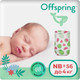 Миниатюра изображения товара Подгузники детские Offspring NB 2-4кг Арбузы / OF01NB56WML (56шт)