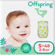 Миниатюра изображения товара Подгузники детские Offspring S 3-6кг Авокадо / OF01S48AVO (48шт)