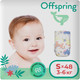 Миниатюра изображения товара Подгузники детские Offspring S 3-6кг Единороги / OF01S48FRT (48шт)