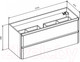 Миниатюра изображения товара Тумба под умывальник BelBagno ALBANO-1200-2C-SO-RR