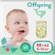 Миниатюра изображения товара Подгузники детские Offspring M 6-10кг Ананасы / OF01M42PHP (42шт)