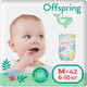 Миниатюра изображения товара Подгузники детские Offspring M 6-10кг Динозавры / OF01M42DNL (42шт)