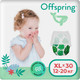 Миниатюра изображения товара Подгузники-трусики детские Offspring XL 12-20кг Тропики / OF02XLLEA (30шт)