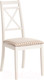 Миниатюра изображения товара Стул Tetchair Picasso 45x53x97 (дерево гевея/Ivory White/слоновая кость/ткань клетка мелкая)