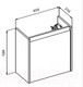 Миниатюра изображения товара Тумба под умывальник BelBagno KRAFT MINI-500/260-1A-SO-RNN-L