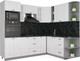 Миниатюра изображения товара Кухонный гарнитур Интерлиния Мила Деко 1.88x2.4 правая (белый/белый/кастилло темный)