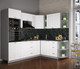 Миниатюра изображения товара Кухонный гарнитур Интерлиния Мила Деко 1.88x2.4 правая (белый/белый/кастилло темный)