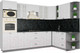 Миниатюра изображения товара Кухонный гарнитур Интерлиния Мила Деко 1.88x3.0 правая (белый/белый/кастилло темный)