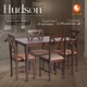 Миниатюра изображения товара Обеденная группа Tetchair Hudson Dining Set эконом (дерево гевея/Cappuccino)