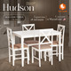 Миниатюра изображения товара Обеденная группа Tetchair Hudson Dining Set эконом (дерево гевея/Ivory White)
