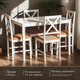 Миниатюра изображения товара Обеденная группа Tetchair Hudson Dining Set эконом (дерево гевея/Ivory White)