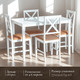 Миниатюра изображения товара Обеденная группа Tetchair Hudson Dining Set эконом (дерево гевея/Pure White)