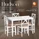 Миниатюра изображения товара Обеденная группа Tetchair Hudson Dining Set эконом (дерево гевея/Pure White)