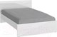 Миниатюра изображения товара Полуторная кровать НК Мебель Gloss 140x200 / 72374515 (белый/белый глянец)