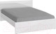 Миниатюра изображения товара Двуспальная кровать НК Мебель Gloss 160x200 / 72374522 (белый/белый глянец)