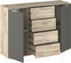 Миниатюра изображения товара Тумба НК Мебель Венеция 1300 / 72040080 (дуб серый крафт/графит)