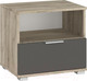 Миниатюра изображения товара Прикроватная тумба НК Мебель Венеция / 72040089 (дуб серый крафт/графит)