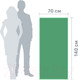 Миниатюра изображения товара Полотенце Clam P009 70х140 (зеленый)