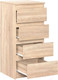 Миниатюра изображения товара Комод НК Мебель Stern Т-2 4-я / 72674920 (16мм,дуб сонома)