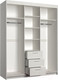 Миниатюра изображения товара Шкаф-купе Евва Престиж 170 BB.2 / ПР-4D2Z3S (белый)