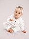 Миниатюра изображения товара Комбинезон для малышей Amarobaby Fashion / AB-OD21-FS5/33-56 (молочный, р. 56)