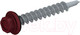 Миниатюра изображения товара Саморез Starfix Кровельный по металлу 5.5х19 шайба с прокл. PT3 / SMP2-86294-100 (100шт, оцинкованный, RAL 3003 рубиново-красный)