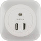 Миниатюра изображения товара Ночник Uniel DTL-321 White/Sensor/2USB / UL-00007348