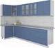 Миниатюра изображения товара Кухонный гарнитур Интерлиния Мила Крафт 1.2x3.2 (дуб лазурный)