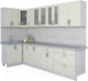 Миниатюра изображения товара Кухонный гарнитур Интерлиния Мила Крафт 1.2x3.1 (дуб снежный)