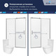 Миниатюра изображения товара Душевая дверь RGW TO-14 / 02071412-11 (хром/прозрачное стекло)