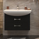 Миниатюра изображения товара Тумба под умывальник Акватон Адель 80 / 1A193801AF950 (черный)