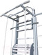 Миниатюра изображения товара Детский спортивный комплекс Perfetto Sport Scala In Legno Con Rete 1 Grigio / PS-127