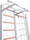 Миниатюра изображения товара Детский спортивный комплекс Perfetto Sport Scala In Legno Con Rete Bianco-naturale / PS-125
