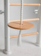 Миниатюра изображения товара Детский спортивный комплекс Perfetto Sport Scala In Legno Con Rete 1 Bianco-naturale / PS-128