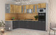 Миниатюра изображения товара Кухонный гарнитур Интерлиния Мила 1.68x3.0 левая (дуб золотой/антрацит/дуб бунратти)