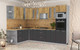 Миниатюра изображения товара Кухонный гарнитур Интерлиния Мила 1.88x3.0 левая (дуб золотой/антрацит/дуб бунратти)