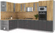 Миниатюра изображения товара Кухонный гарнитур Интерлиния Мила 1.88x3.4 левая (дуб золотой/антрацит/дуб бунратти)