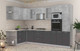 Миниатюра изображения товара Кухонный гарнитур Интерлиния Мила 1.68x3.2 левая (бетон/антрацит/травертин)