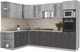 Миниатюра изображения товара Кухонный гарнитур Интерлиния Мила 1.88x3.0 левая (бетон/антрацит/травертин)