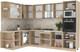 Миниатюра изображения товара Кухонный гарнитур Интерлиния Мила 1.88x3.0 левая (серебристый/антрацит/опал светлый)