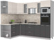 Миниатюра изображения товара Кухонный гарнитур Интерлиния Мила 1.68x2.6 левая (вудлайн кремовый/антрацит/опал светлый)