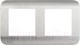Миниатюра изображения товара Рамка для выключателей и розеток Luxar Deco 10.902.03 (серебристый)