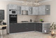 Миниатюра изображения товара Кухонный гарнитур Интерлиния Мила 1.68x2.8 правая (бетон/антрацит/травертин)