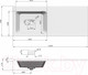 Миниатюра изображения товара Тумба под умывальник Brevita Grafit 60 / GRA-01060-013Я