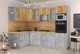 Миниатюра изображения товара Кухонный гарнитур Интерлиния Мила 1.68x2.8 левая (дуб золотой/бетон/дуб бунратти)