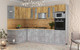 Миниатюра изображения товара Кухонный гарнитур Интерлиния Мила 1.68x3.0 левая (дуб золотой/бетон/дуб бунратти)
