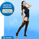 Миниатюра изображения товара Чулки компрессионные Польза 4001 выше колена 2 кл.к. (р.4 (L), рост1, черный)