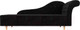 Миниатюра изображения товара Тахта Лига Диванов Камерон 307 правый / 110097 (велюр черный)