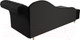 Миниатюра изображения товара Тахта Лига Диванов Камерон 307 правый / 110106 (микровельвет черный)